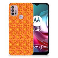 Motorola Moto G30 | G10 | TPU bumper | Batik Oranje