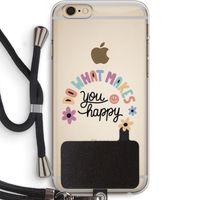 Happy days: iPhone 6 PLUS / 6S PLUS Transparant Hoesje met koord Happy days: iPhone 6 PLUS / 6S PLUS Transparant Hoesje met koord