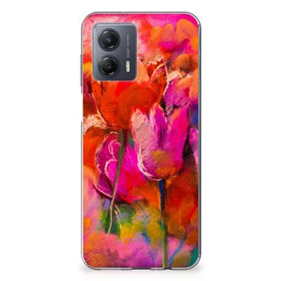 Smartphone hoesje Motorola Moto G53 Tulips