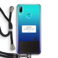 Reminder: Huawei P Smart (2019) Transparant Hoesje met koord Reminder: Huawei P Smart (2019) Transparant Hoesje met koord