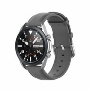 Classic leren bandje - Grijs - Samsung Galaxy Watch 3 - 41mm