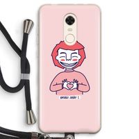 Hartje: Xiaomi Redmi 5 Transparant Hoesje met koord