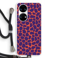 Purple Giraffe: Huawei P50 Transparant Hoesje met koord