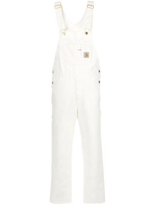 Carhartt WIP salopette classique en denim - Blanc