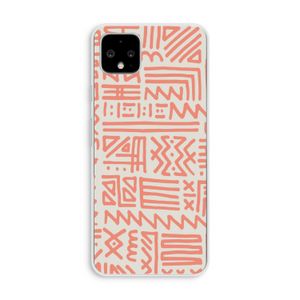 Marrakech Pink: Pixel 4 XL Transparant Hoesje