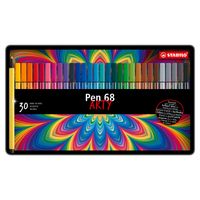 Stabilo pen 68 in metalen doos, 30kl. Stabilo pen 68 in metalen doos, 30kl.