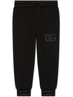 Dolce & Gabbana Kids pantalon de jogging à logo imprimé - Noir - thumbnail