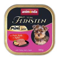 ANIMONDA Vom Feinsten Junior Mini Turkey with veal and apple - natvoer voor honden - 100g