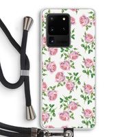 Kleine roosjes: Samsung Galaxy S20 Ultra Transparant Hoesje met koord Kleine roosjes: Samsung Galaxy S20 Ultra Transparant Hoesje met koord