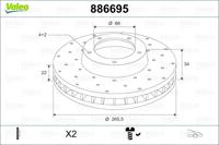 Valeo Remschijven 886695 - thumbnail