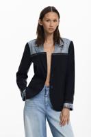 Hybride blazer - BLUE - M
