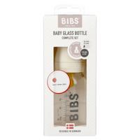 Bibs Zuigfles Glas 110ml Complete Set Ivory