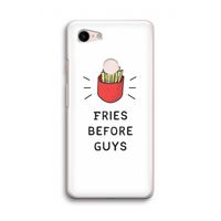 Fries before guys: Google Pixel 3 Transparant Hoesje