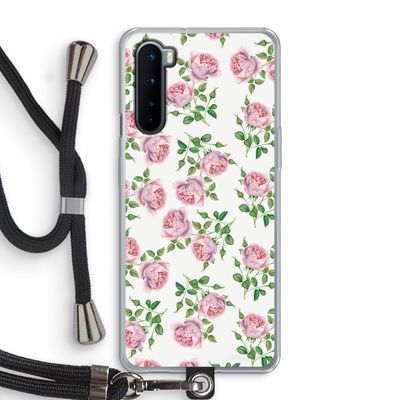 Kleine roosjes: OnePlus Nord Transparant Hoesje met koord