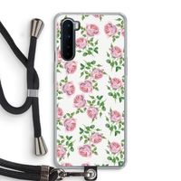 Kleine roosjes: OnePlus Nord Transparant Hoesje met koord