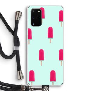 Waterijsje: Samsung Galaxy S20 Plus Transparant Hoesje met koord