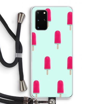 Waterijsje: Samsung Galaxy S20 Plus Transparant Hoesje met koord