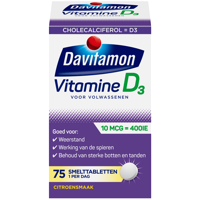 Davitamon Vitamine D 400IE Smelttabletten Citroen