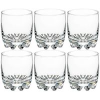 Set van 6x stuks water/sap glazen Tin 310 ml van glas - Drinkglazen