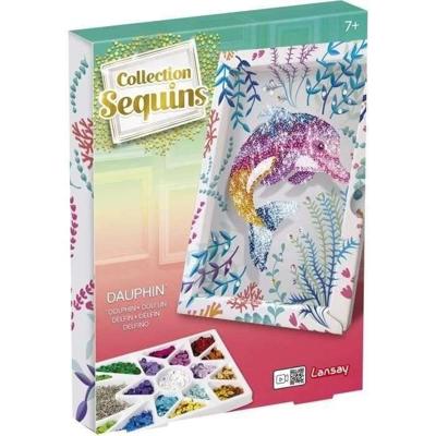 Creatiespel - LANSAY - 20326 - Pailletten Dolphin Collection