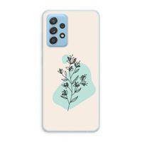 Violets are blue: Samsung Galaxy A73 Transparant Hoesje