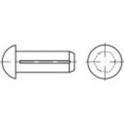 TOOLCRAFT 136512 Halfronde kerfnagel (Ø x l) 2 mm x 8 mm Staal 500 stuk(s)