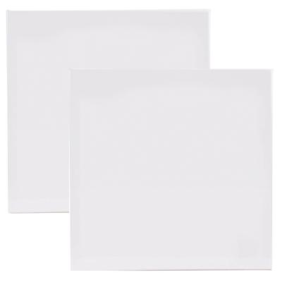 Benson Schildersdoek - 2x - 40 x 40 cm - blanco canvas - katoen - 280 grams
