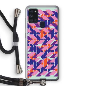 Skew Blush 3: Samsung Galaxy A21s Transparant Hoesje met koord
