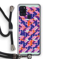 Skew Blush 3: Samsung Galaxy A21s Transparant Hoesje met koord