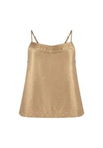 Aaiko Maeven Satin Vis 515 Tops En Singlets 151225 Warm Beige