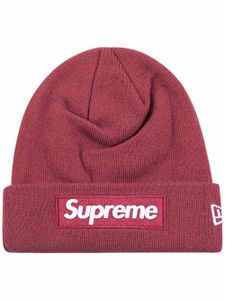 Supreme x New Era bonnet à logo Box - Marron