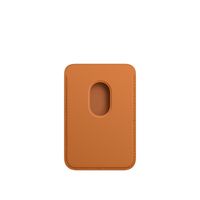 Apple origineel Leather Card Holder met MagSafe (2nd gen) voor iPhone Golden brown - MM0Q3ZM/A - thumbnail