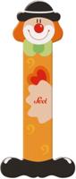 Sevi letter clown i: 10 cm (81745)
