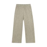 Daily7 Zomer broek meisjes - zand - metallic - wide fit