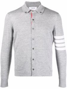 Thom Browne cardigan en maille à 4 bandes signature - Gris