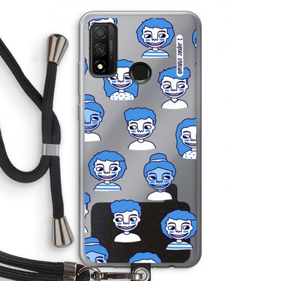 Gezichtjes: Huawei P Smart (2020) Transparant Hoesje met koord