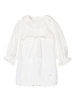 Paz Rodriguez robe en maille à manches longues - Blanc
