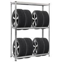 Bandenrek Zware Metalen Bandenrek Belasting tot 795 kg 120 x 40 x 180cm