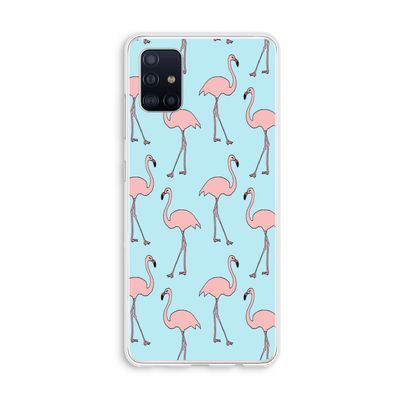 Anything Flamingoes: Galaxy A51 4G Transparant Hoesje