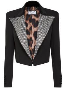 Philipp Plein blazer Cady à ornements en cristal - Noir