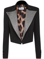 Philipp Plein blazer Cady à ornements en cristal - Noir - thumbnail