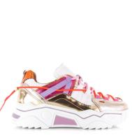 DWRS - ORION metallic sneakers roze/wit Mesh Dames