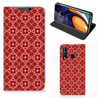 Samsung Galaxy A60 | Hoesje met Magneet | Batik Rood