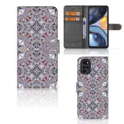 Motorola Moto G22 | Bookcase | Flower Tiles
