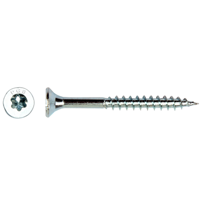 pgb-Europe PGB-FASTENERS | Spaanplaatschroef VZK-T Ø 6,00x60 Zn T30 | 200 st PGWVTG001006000602