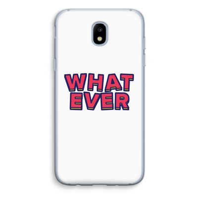 Whatever: Samsung Galaxy J5 (2017) Transparant Hoesje