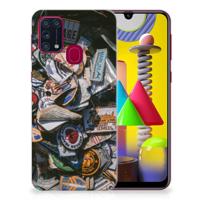 Samsung Galaxy M31 | Siliconen hoesje | met foto Badges