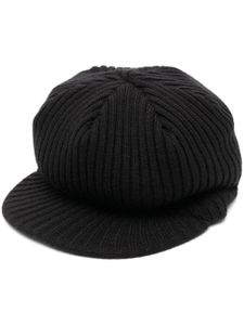 Undercover casquette gavroche en maille nervurée - Noir