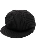 Undercover casquette gavroche en maille nervurée - Noir