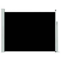 vidaXL Tuinscherm uittrekbaar 140x500 cm zwart - thumbnail